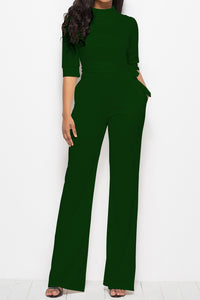 Tie-Waist Half Sleeve Jumpsuit