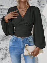 Load image into Gallery viewer, Sassy Balloon Sleeve Blouse

