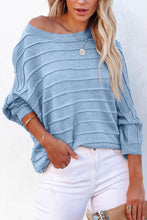 Load image into Gallery viewer, Round Neck Long Sleeve Knit Top
