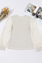 Load image into Gallery viewer, Sassy Ivory Lace Long Sleeve Top
