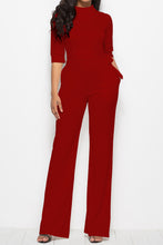 Load image into Gallery viewer, Tie-Waist Half Sleeve Jumpsuit
