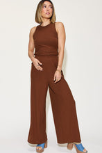 Load image into Gallery viewer, Sassy Ribbed Tank and Wide Leg Pants Set

