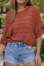 Load image into Gallery viewer, Round Neck Long Sleeve Knit Top
