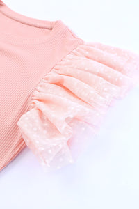 Sassy Ruffled Cap Sleeve Blouse