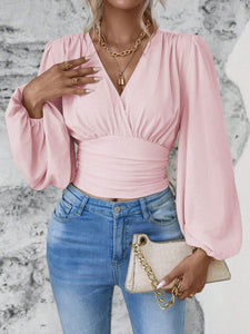 Sassy Balloon Sleeve Blouse