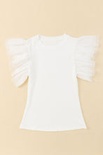 Load image into Gallery viewer, Sassy Ruffled Cap Sleeve Blouse
