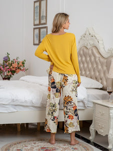 Printed Pants Lounge Set