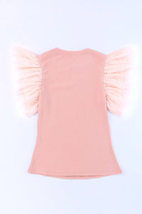 Sassy Ruffled Cap Sleeve Blouse
