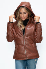 Load image into Gallery viewer, Pocketed Zip Up Puffer Jacket
