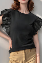 Load image into Gallery viewer, Sassy Ruffled Cap Sleeve Blouse
