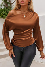 Load image into Gallery viewer, Sassy Drawstring One Shoulder Blouse
