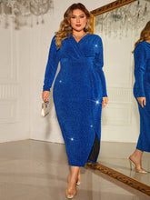 Load image into Gallery viewer, Blue Slit Dress

