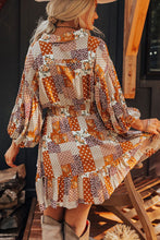 Load image into Gallery viewer, Printed Mini Shirt Dress
