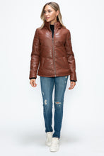 Load image into Gallery viewer, Pocketed Zip Up Puffer Jacket
