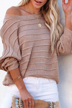 Load image into Gallery viewer, Round Neck Long Sleeve Knit Top
