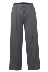 Elastic Waist Wide Leg Pants