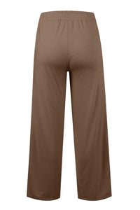 Elastic Waist Wide Leg Pants