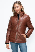 Load image into Gallery viewer, Pocketed Zip Up Puffer Jacket
