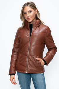 Pocketed Zip Up Puffer Jacket