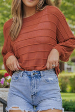 Load image into Gallery viewer, Round Neck Long Sleeve Knit Top
