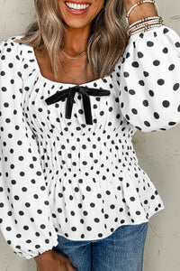 Sassy Polka Dot Blouse