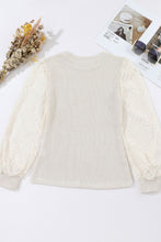 Load image into Gallery viewer, Sassy Ivory Lace Long Sleeve Top
