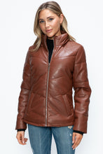 Load image into Gallery viewer, Pocketed Zip Up Puffer Jacket
