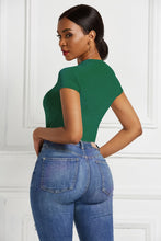 Load image into Gallery viewer, Sassy Scoop Neck Short Sleeve Bodysuit
