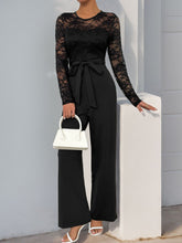 Load image into Gallery viewer, Sassy Lace Long Sleeve Jumpsuit
