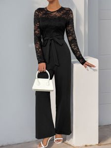 Sassy Lace Long Sleeve Jumpsuit