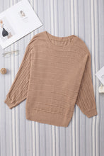 Load image into Gallery viewer, Round Neck Long Sleeve Knit Top
