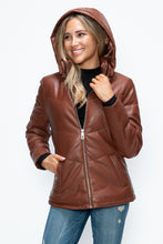 Load image into Gallery viewer, Pocketed Zip Up Puffer Jacket
