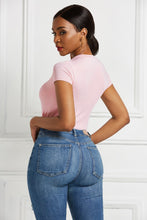 Load image into Gallery viewer, Sassy Scoop Neck Short Sleeve Bodysuit
