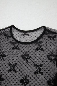 Sassy Bow Sheer Top