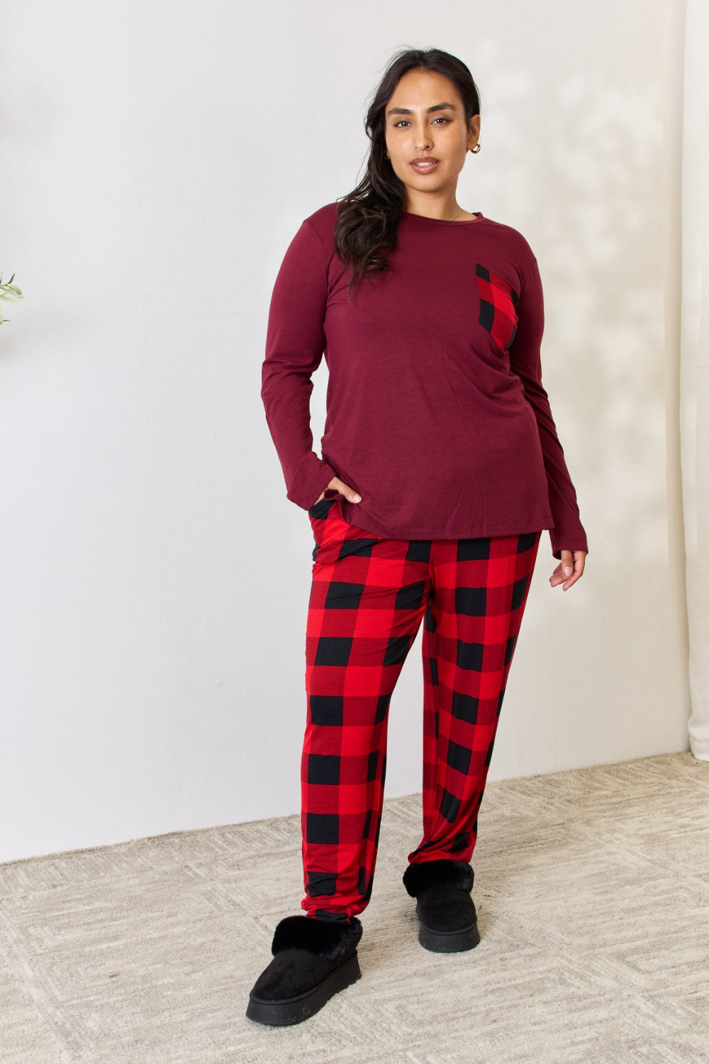 Plaid Pajama Set