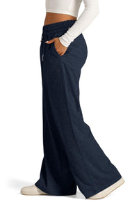 Elastic Waist Wide Leg Pants