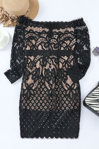 Sassy Off-Shoulder Lace Dress