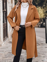 Load image into Gallery viewer, Caramel Tie Waist Coat
