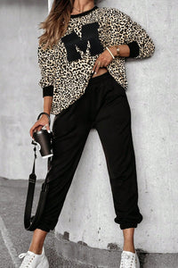 Sassy M Leopard Pants Set