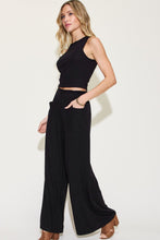 Load image into Gallery viewer, Sassy Ribbed Tank and Wide Leg Pants Set
