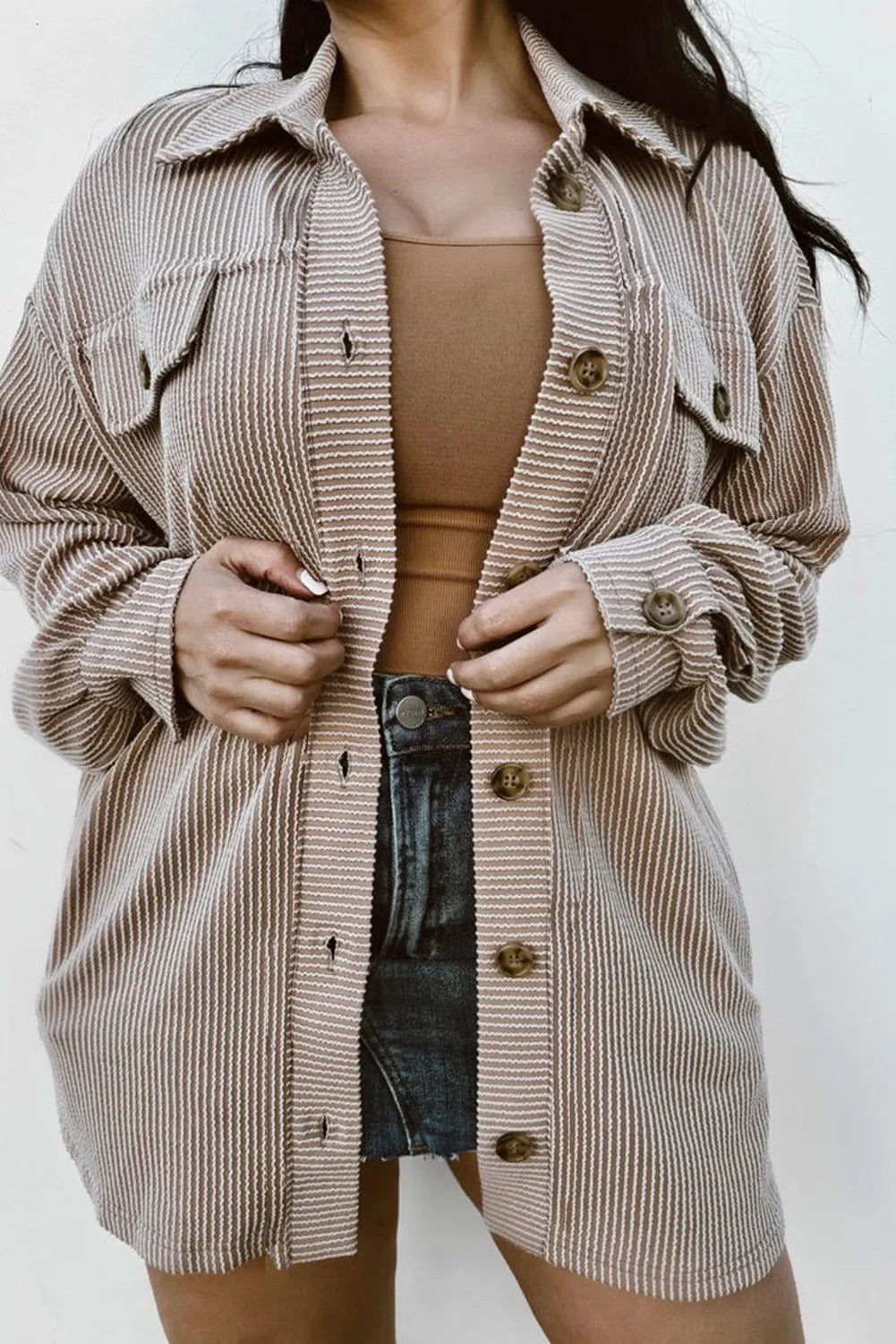 Plus Size Long Sleeve Jacket