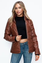 Load image into Gallery viewer, Pocketed Zip Up Puffer Jacket
