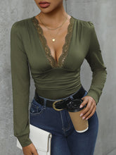 Load image into Gallery viewer, Laced Long Sleeve Bodysuit
