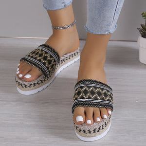 Weave Platform Sandals