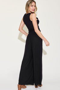 Sassy Ribbed Tank and Wide Leg Pants Set