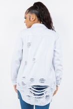 Load image into Gallery viewer, Distressed Denim Jacket
