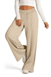 Elastic Waist Wide Leg Pants