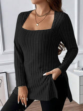 Load image into Gallery viewer, Sassy Square Long Sleeve Top
