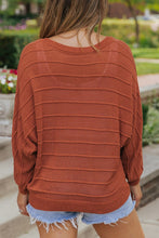 Load image into Gallery viewer, Round Neck Long Sleeve Knit Top
