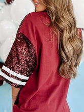 Load image into Gallery viewer, Sequin Football Oversize Top
